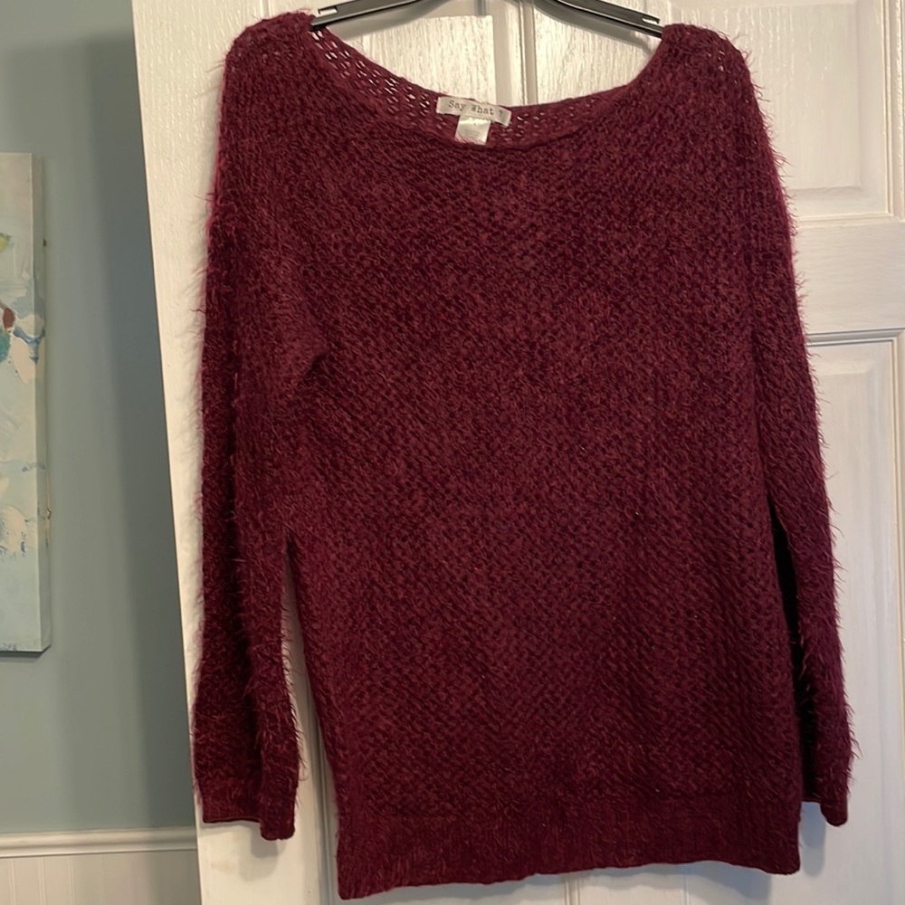 Burgundy sweater